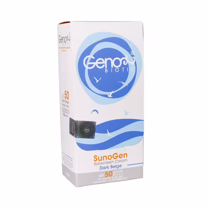 کرم ضد آفتاب پوست های خشک و معمولی SPF50 سانو ژن ژنوبایوتیک – Geno Biotic