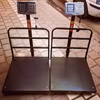 ترازو باسکول 400 کیلویی تاشو کیبورد استیل