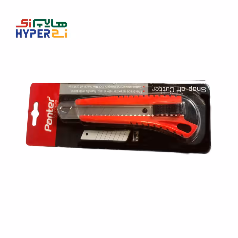 کاتر دسته پلاستیکی پنتر قرمز 18mmPanter