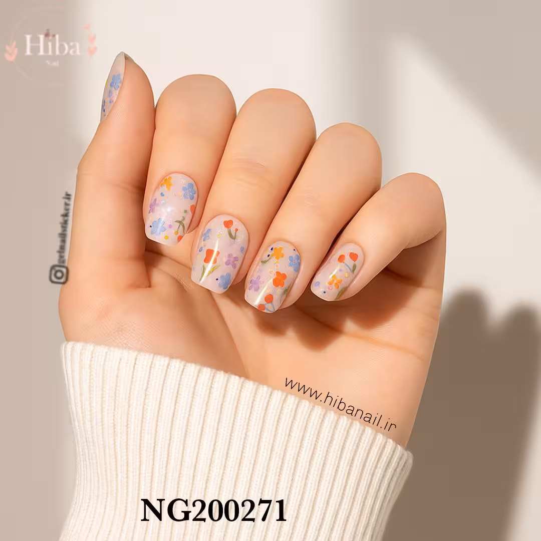 استیکر ژله ای کاشت ناخن (نیل رپ)_کد NG200271