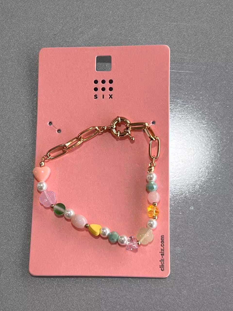 دستبند ترکیبی مروارید و سنگ برند