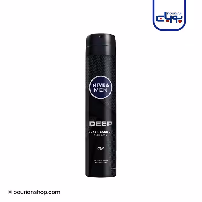 اسپری بدن مردانه نیوا مدل Deep Black Carbon Dark Wood