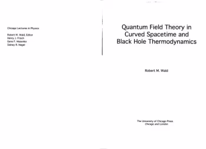 خرید و دانلود نسخه کامل کتاب Quantum field theory in curved spacetime and black hole thermodynamics