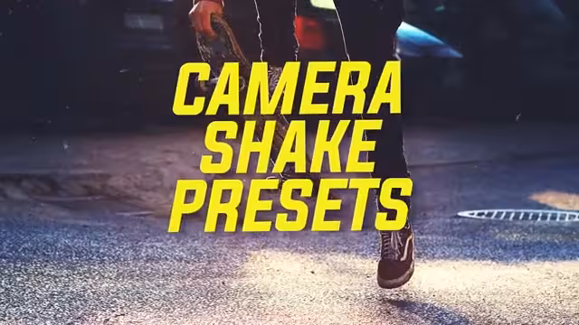 دانلود افکت های لرزش دوربین واقعی برای پریمیر پرو Camera Shake Presets - پک تول