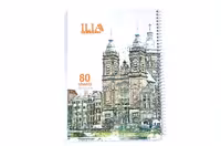 دفتر 80 برگ سیمی آبرنگی ILIA کد 90