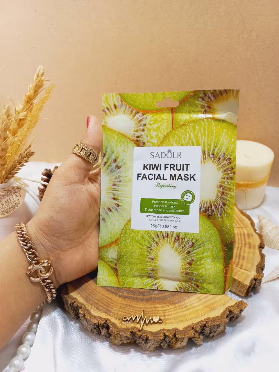 ماسک صورت ورقه ای کیوی سادور Sadoer کد  SD93905