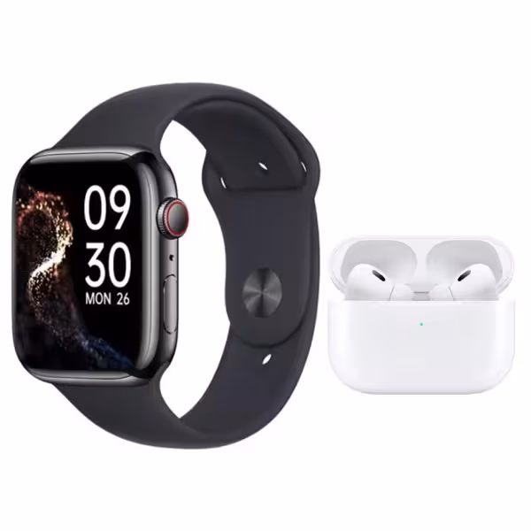 ساعت هوشمند 45میلیمتر ویسمی مدل wisme-x15 با بند سیلیکونی به همراه هدفون | کالا مکس