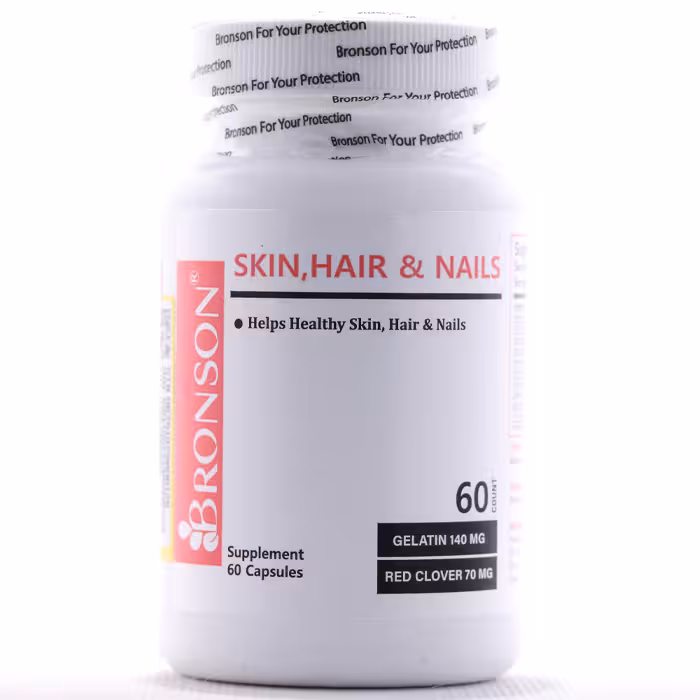 کپسول پوست مو و ناخن برونسون 60 عددی