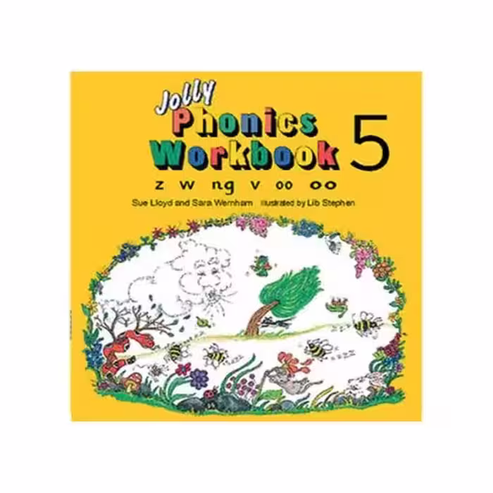 جولی فونیکس ورک بوک 5 | کتاب انگلیسی Jolly Phonics workbook 5