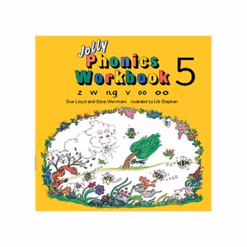 جولی فونیکس ورک بوک 5 | کتاب انگلیسی Jolly Phonics workbook 5