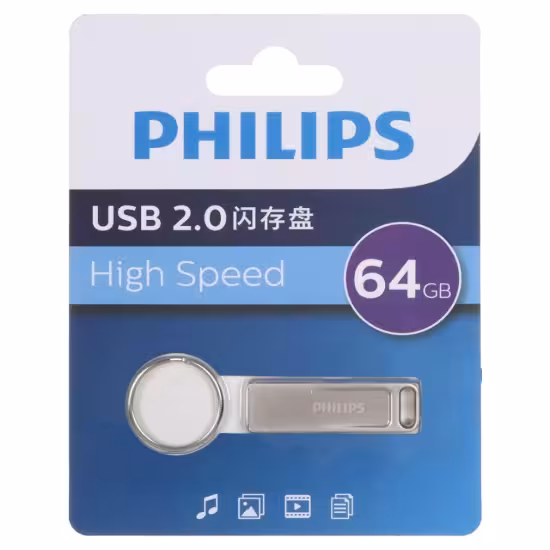فلش مموری فیلیپس مدل  FM21UA064A/93-F USB 2.0 ظرفیت 64 گیگابایت
