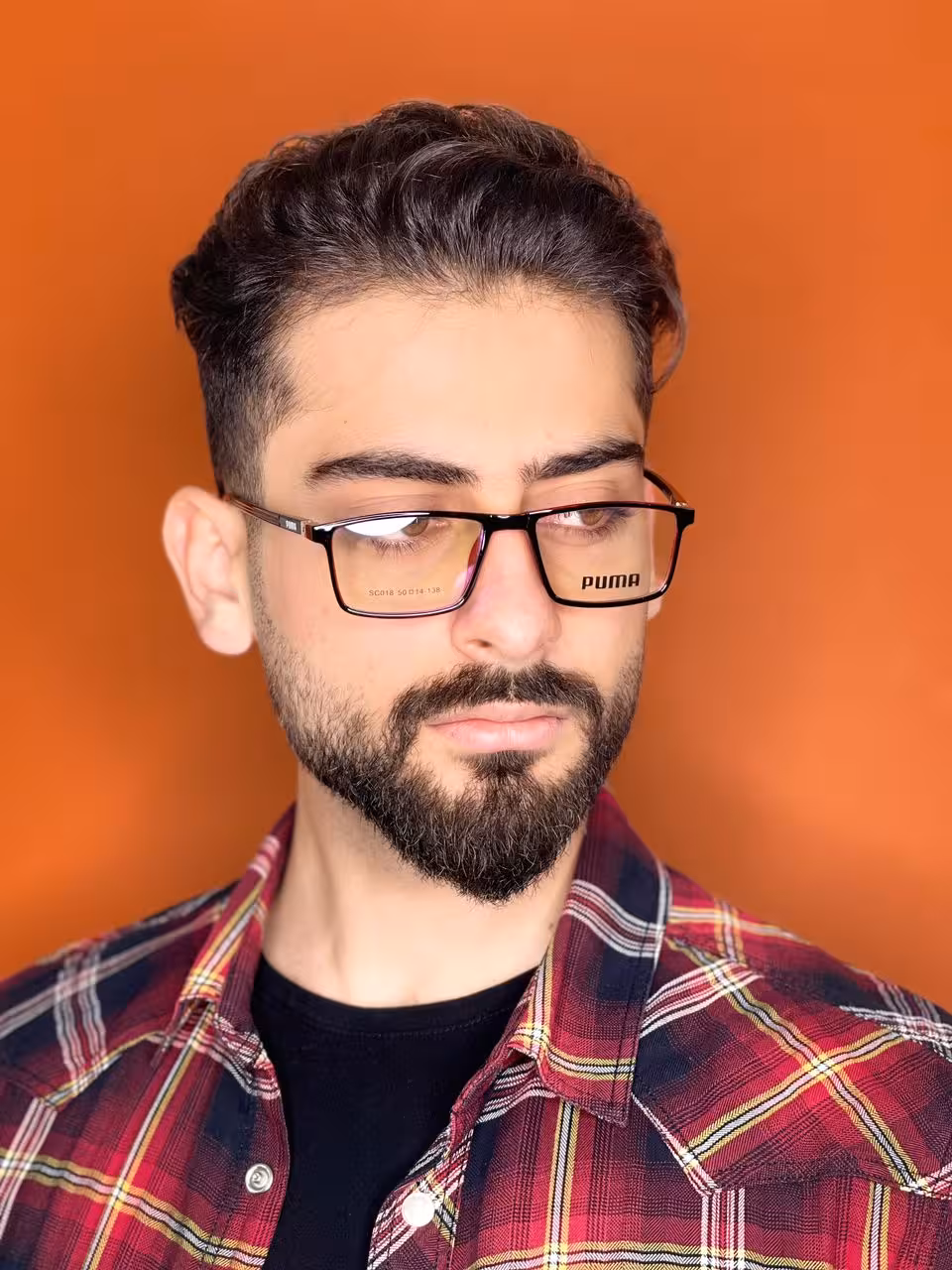 عینک طبی مردانه زرشکی پرادا قابلیت 360 درجه