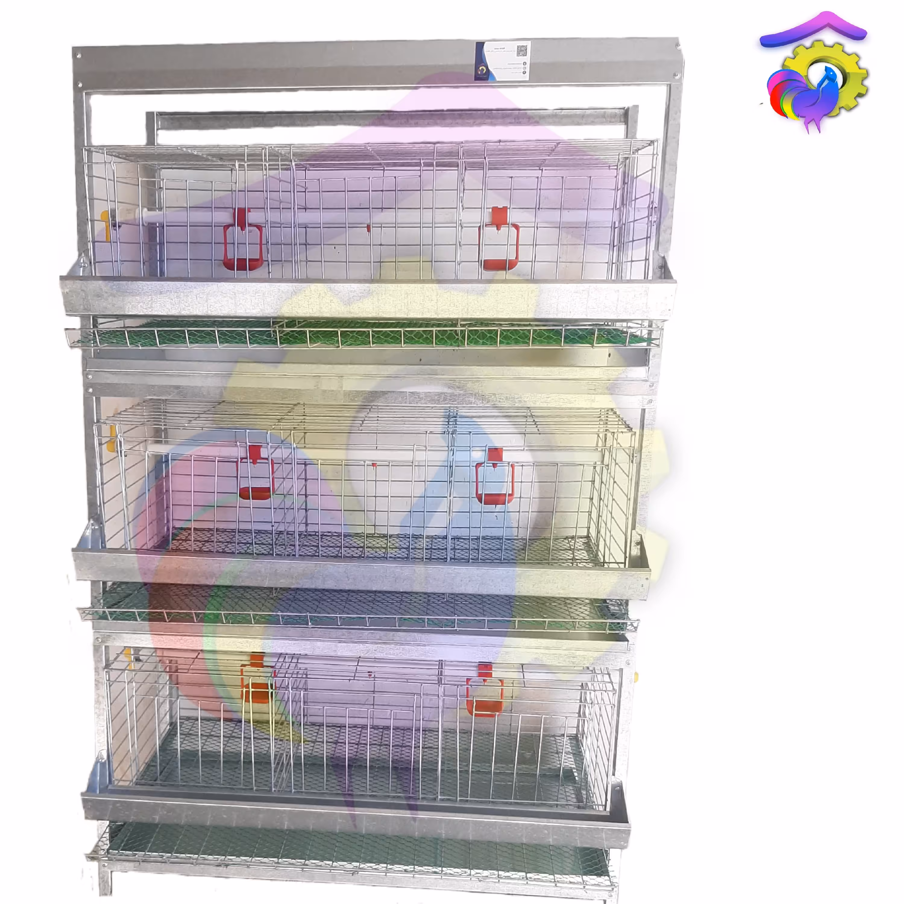 قفس  سه طبقه کبک تخم گذار ، پس کرایه