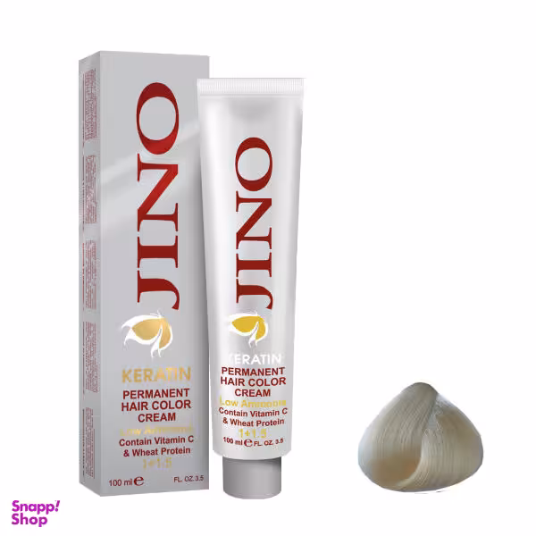 رنگ مو ژینو (Jino) سری Fashion شماره F18 حجم 100 میلی‌لیتر رنگ شامپاینی