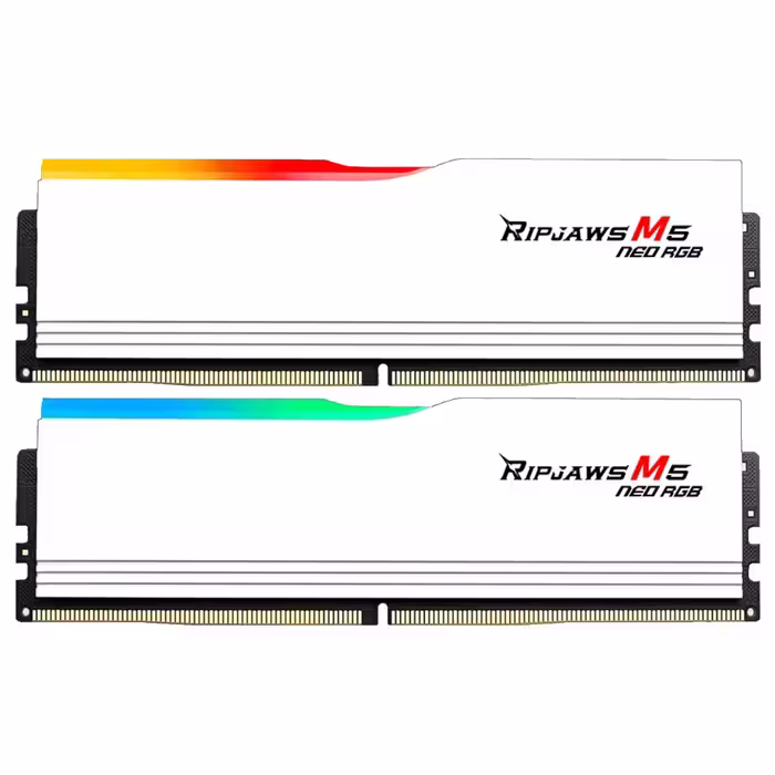 رم جی اسکیل Ripjaws M5 Neo RGB White 32GB (2×16 GB) DDR5 6400 MHz CL32