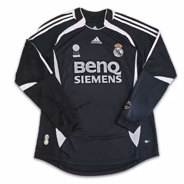 لباس کلاسیک دوم رئال مادرید 2006 (آستین بلند)