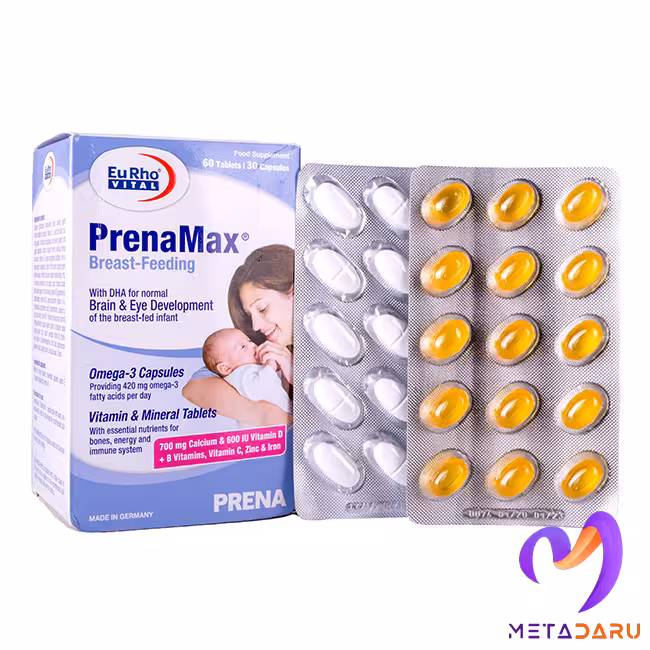 پرینامکس برست فیدینگ مخصوص دوران شیردهی PRENAMAX BREAST-FEEDING  60TAB   30CAP ( EURHO VITAL )