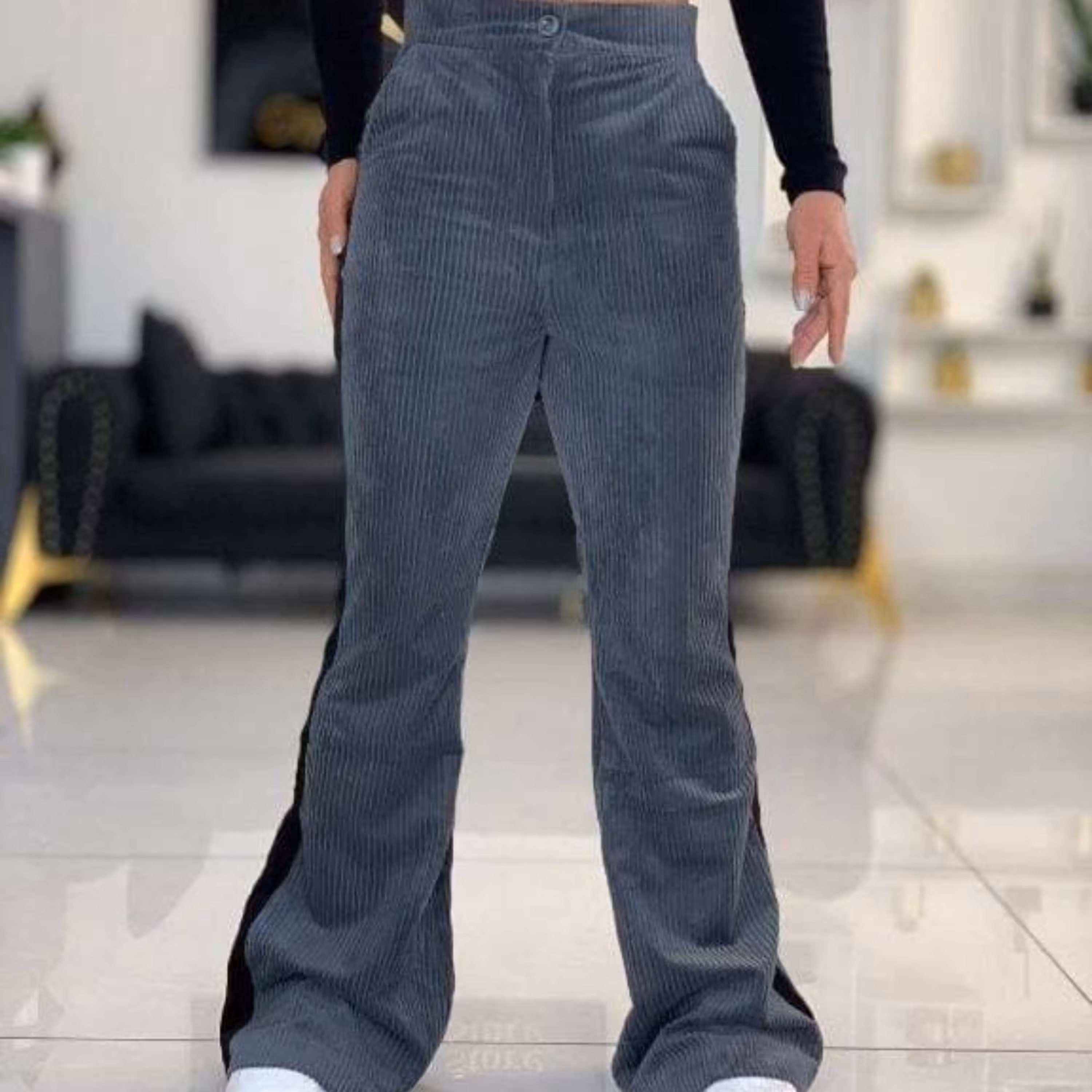 شلوار مخمل تن خور عالی