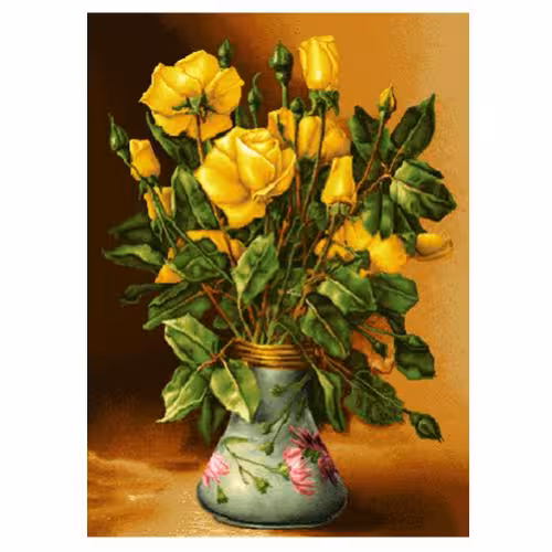 طرح گل وگلدان کد 25243