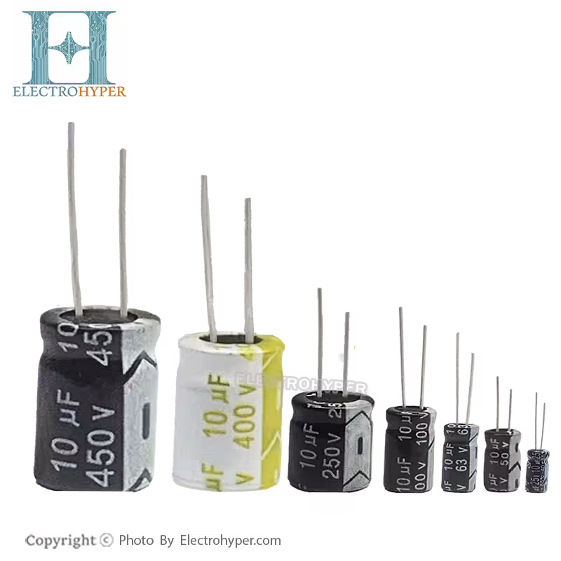 خازن الکترولیت 10 میکروفاراد