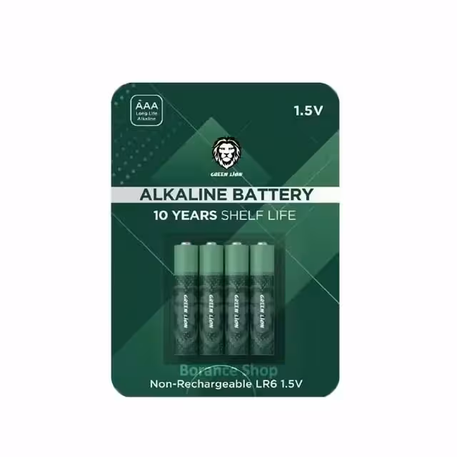 پک 4 عددی باتری قلمی گرین لاین Green Lion Alkaline AA Battrey 2700mAh