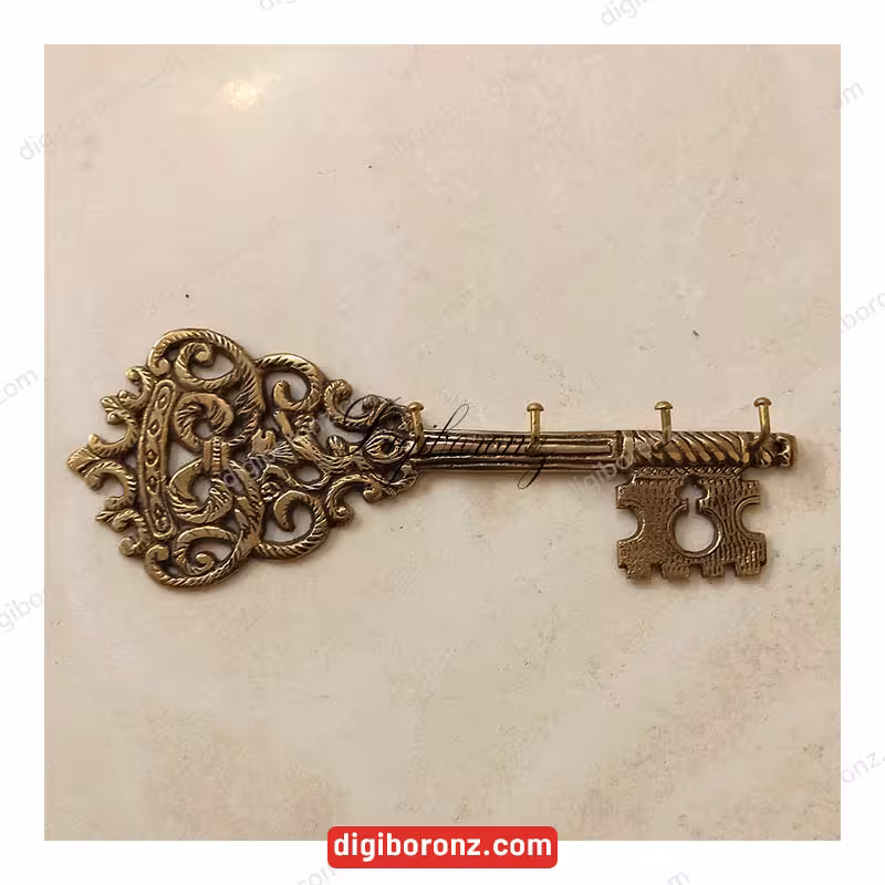 جاکلیدی برنجی برنزی سایز 10