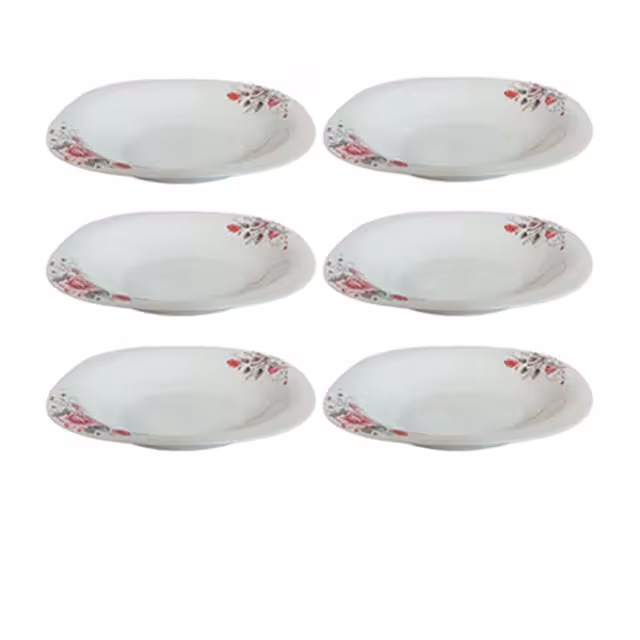 بشقاب خورشت خوری آرکوپال طرح گلوریا 6 عددی کد 22101