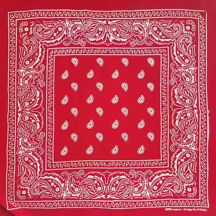 باندانا طرح بته جقه دخترانه پسرانه| باندانا قرمز تهیونگ