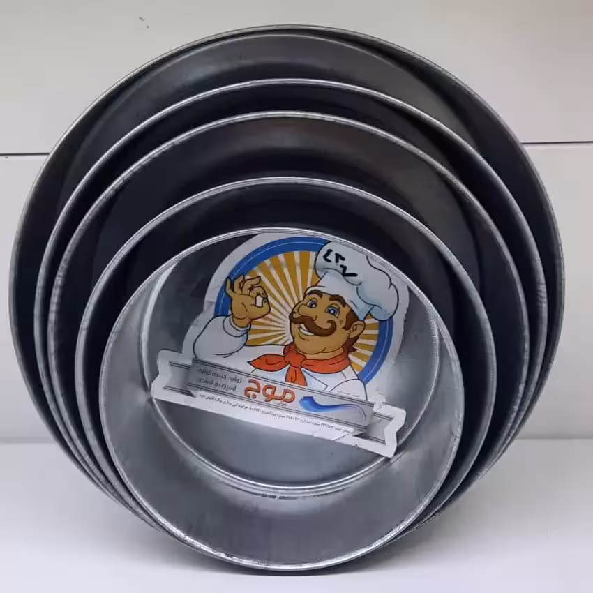 قالب گرد گالوانیزه برند موج )قطر 27سانت ارتفاع 8.5 سانت)