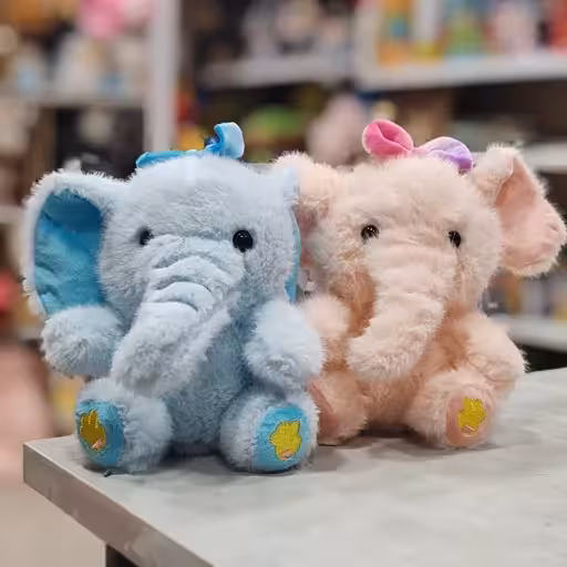 عروسک پولیشی فیل پاپیون به سر وارداتی