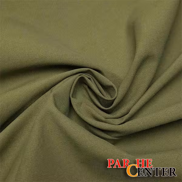 پارچه لینن زیتونی عرض 150