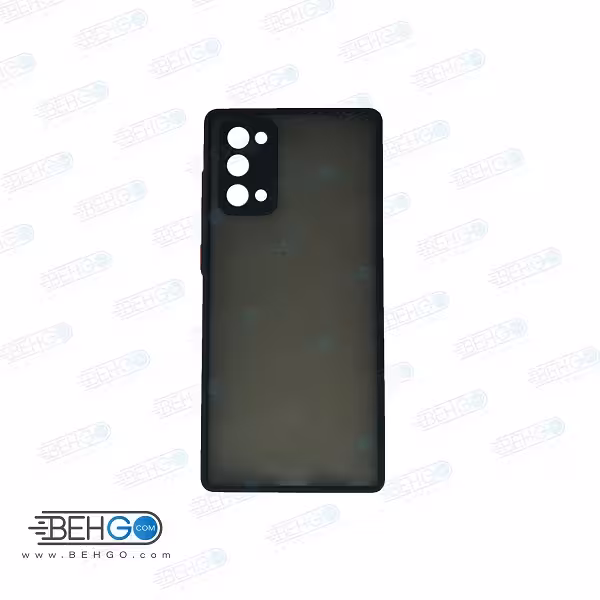 قاب Note 20 کاور محافظ نوت 20 گارد مدل پشت مات اصلی با برجستگی لنز دوربین دور سیلیکونی گوشی سامسونگ Note 20