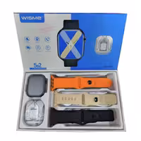 پک ساعت هوشمند و ایرپاد شیشه ای ویسمی مدلWS-X17 با 5 بند متنوع