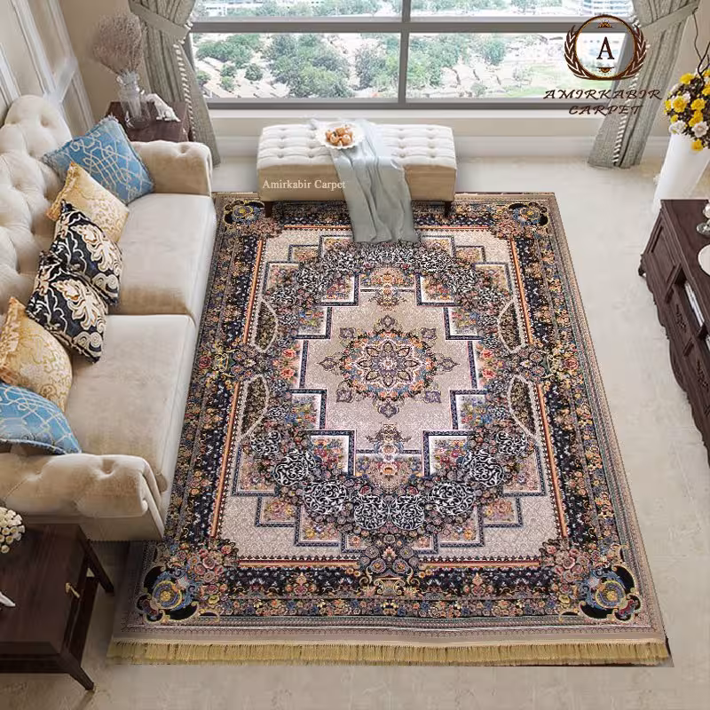 فرش 700 شانه طرح گلرنگ