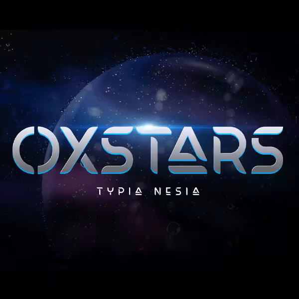 دانلود فونت انگلیسی پریمیوم Oxstars Font