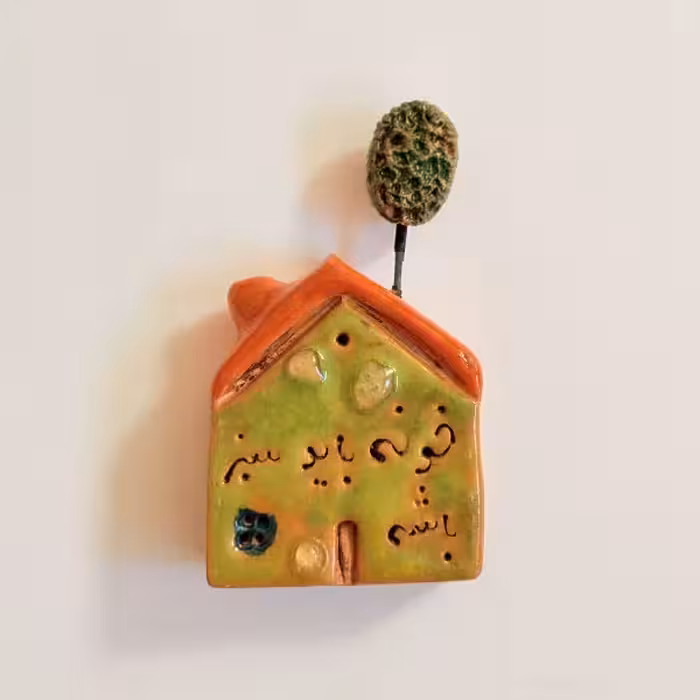 عودسوز کلبه سفالی طرح شش