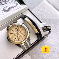 ست مردانه ساعت دستبند انگشتر 450500600