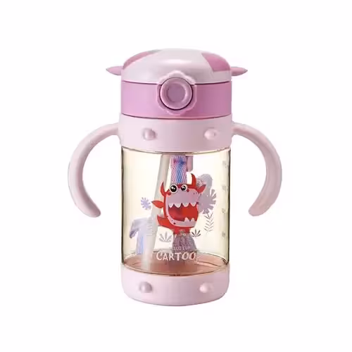 قمقمه نی دار طرح گاو شاخدار 250 میل (CARTOOP)