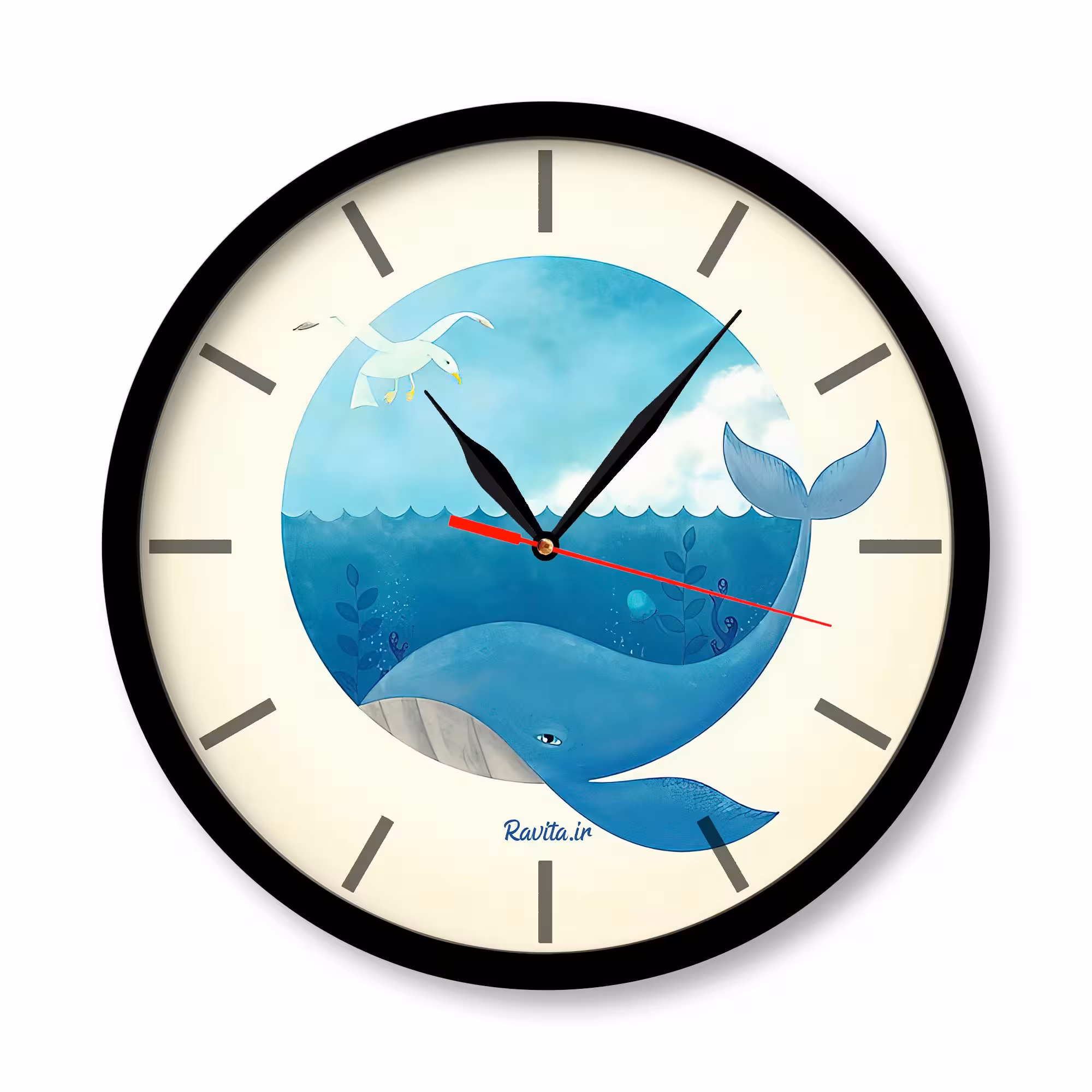 ساعت‌های دیواری راویتا طرح نهنگ 3152