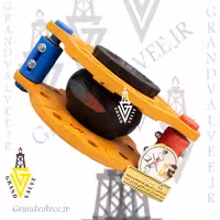 لرزه گیر 8 اینچ  PN16 آبی قرمز 16بار 90 درجه