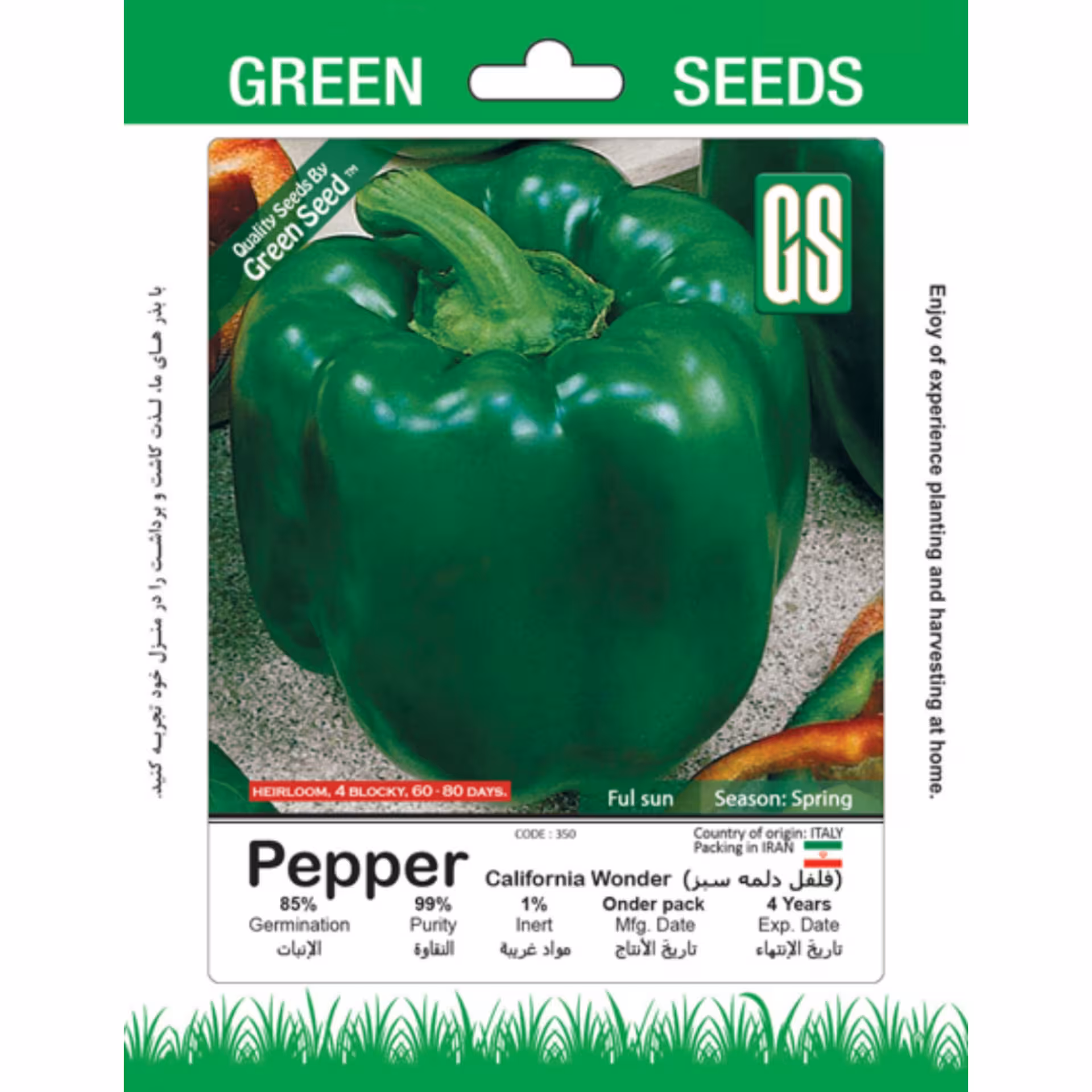 بذرفلفل دلمه ای سبز