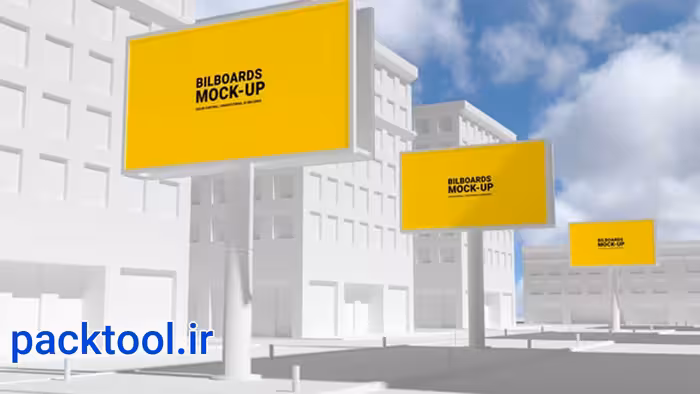 دانلود پروژه آماده افتر افکت موکاپ تبلیغاتی Outdoor Advertising Mockup - پک تول