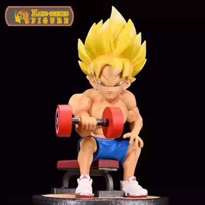 فیگور دراگون بال دمبل بدست Gohan fitness