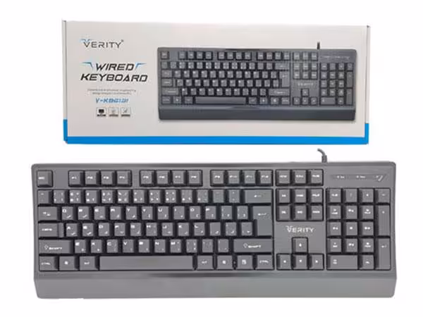 کیبورد سیم دار VERITY V-KB6131