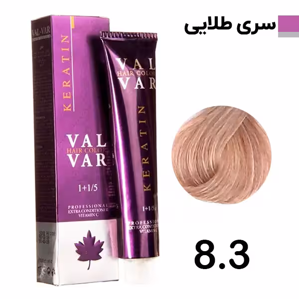 رنگ مو وال وار بلوند طلایی روشن سری طلایی شماره 8.3