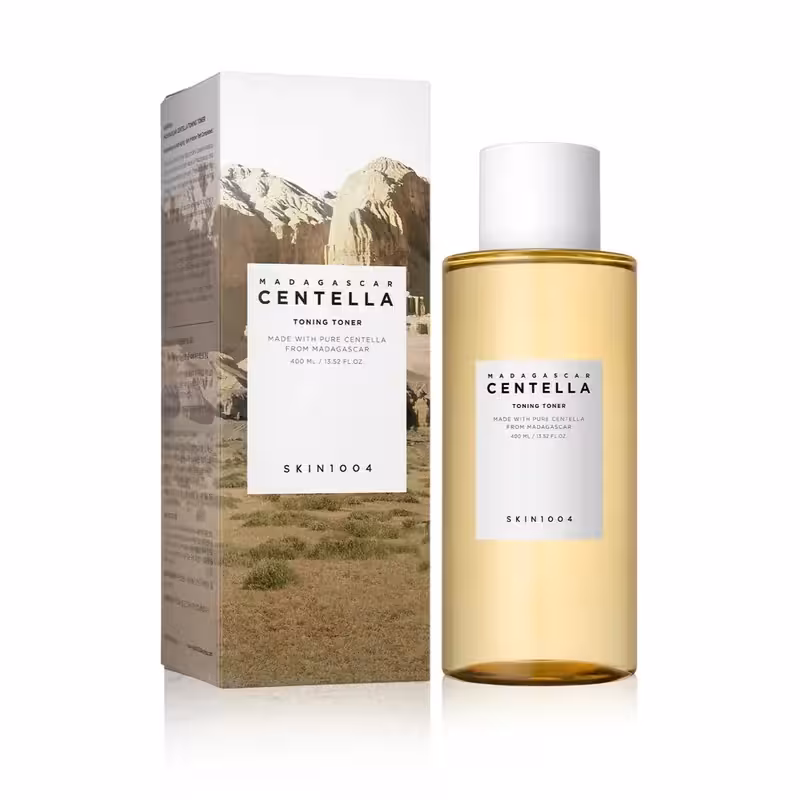 تونر تسکین‌دهنده و ترمیم‌کننده سنتلا ماداگاسکار (SKIN1004 Madagascar Centella Toning Toner)