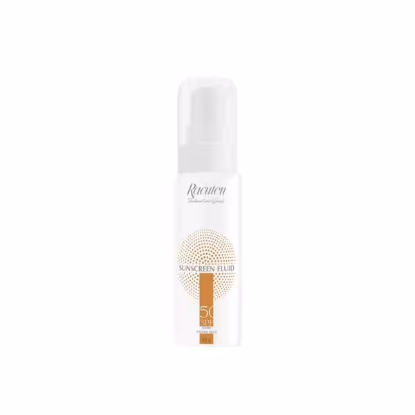 فلوئید ضدآفتاب رنگی(بژ طبیعی) فاقد چربی SPF50  مناسب پوست های چرب و مختلط راکوتن 50 میلی لیتر