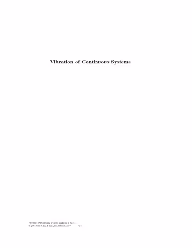 خرید و دانلود نسخه کامل کتاب Vibration of Continuous Systems