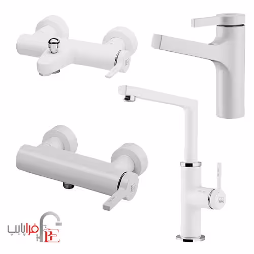 ست شیرآلات KWC مدل آوا سفید ا KWC AVA collection