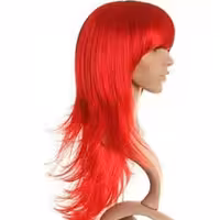 کلاه گیس بلند قرمز